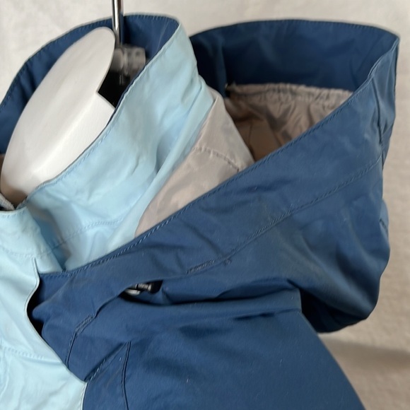 The North Face Hyvent Womens Triclimate Winter Jacket Blue Zip Detachable Hoodie - Picture 13 of 17